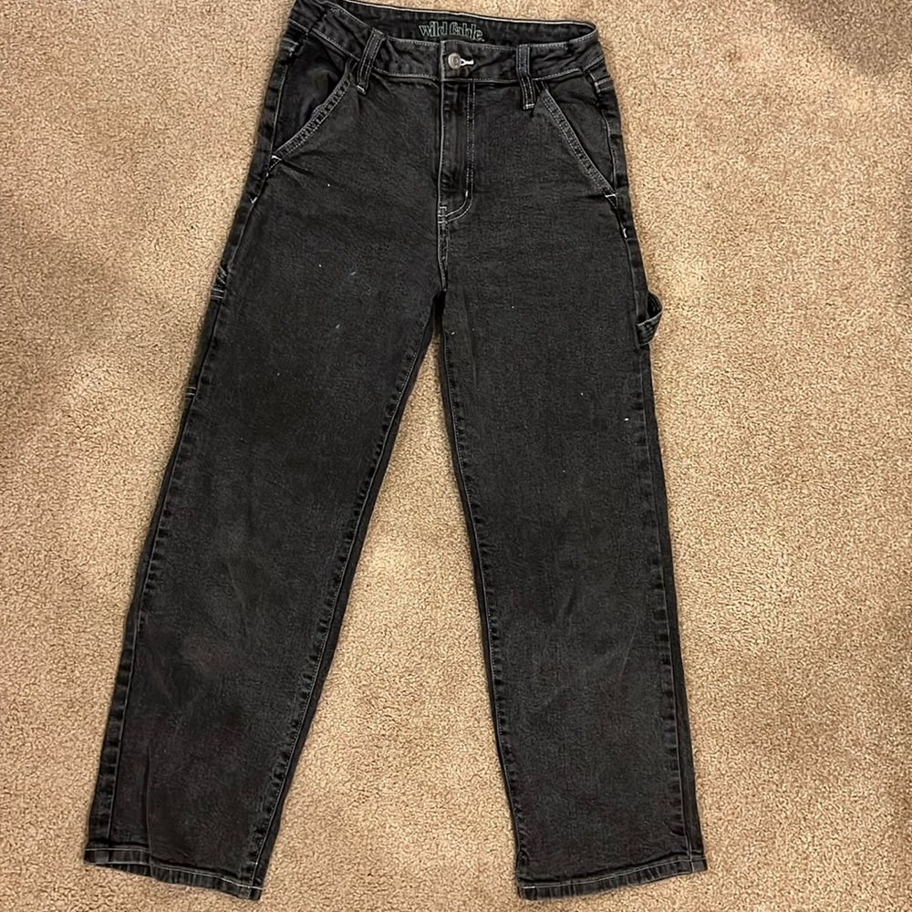 Target washed black cargos
